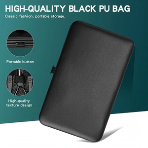 Kit de Manicura y Pedicura de Acero Inoxidable 7101618 Piezas, Color Negro, Tijeras, Cortaúñas, Kit de Herramientas de Aseo con Estuche de Viaje - Product Image 4