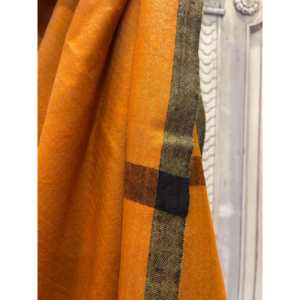 Pañuelo de pashmina étnico bordado de verano con tejido de diamante para hijab largo de tela de encaje color óxido con estampado. - Product Image 4