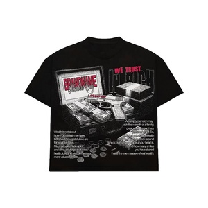 Camiseta Gráfica Extra Grande Personalizada, 100% Algodón, Estilo Vintage Lavado, Ropa Urbana para Hombre y Mujer, Unisex, Camiseta Estampada, OEM, ODM - Product Image 1