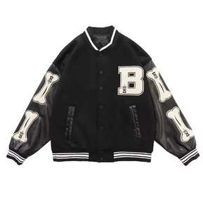 Vente en gros Printemps OEM Personnalisé Hiver Vintage École Collège Hommes Vestes & Manteau Laine Letterman Bomber Baseball Varsity Veste Homme - Product Image 5