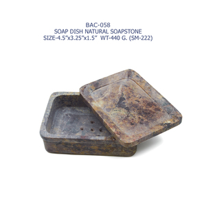 Jabonera de piedra jabonera natural con tapa para hoteles y uso doméstico, al mejor precio mayorista directamente de fábrica india. - Product Image 2