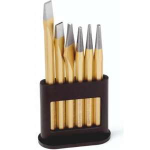 Juego de 6 Cinceles y Punzones Knipex con Soporte de Plástico - Product Image 1