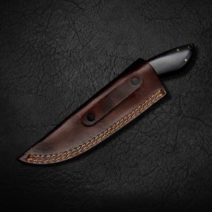 มีดหั่นเหล็กดามัสกัสแบบปรับแต่งได้กล่องนำเสนอทำจากไม้ปลอกหนังสีดำทำจากไม้ - Product Image 6