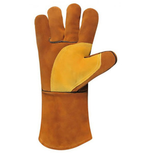 Guantes de soldadura por encargo al por mayor de calidad profesional guantes de trabajo de invierno con cuero Partido de vaca - Product Image 2