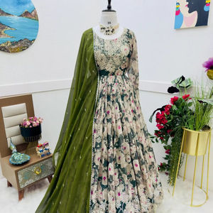 เครื่องประดับอินเดียปักเลื่อมลายดอกไม้หลายสีสำหรับงานปาร์ตี้ - Product Image 2