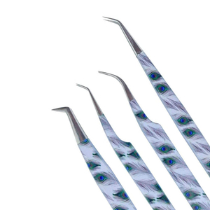 Nuevo Diseño de Pinzas para Extensión de Pestañas de Acero Inoxidable con Recubrimiento Anti-Magnético, Juego Profesional de Precisión con Punta Curva Disponible - Product Image 5