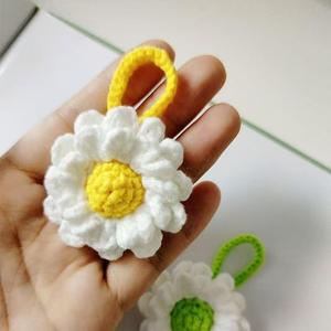 Flores Tejidas a Mano de Lana y Algodón para Manualidades, Accesorios de Joyería Creativos, Estilo Artificial, Venta al Por Mayor - Product Image 3