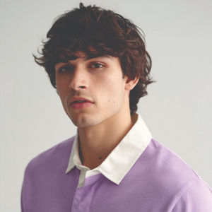 Polo de algodón de manga larga de rugby unisex con cuello en contraste Impresión de logotipo personalizado para equipo o ropa informal - Product Image 4