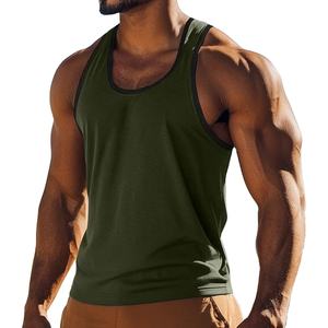 Camiseta sin Mangas Casual para Hombre, para Fitness, Deportes, Gimnasio, Verano, Chaleco de Punto Holgado con Color Sólido para Correr al Aire Libre - Product Image 1
