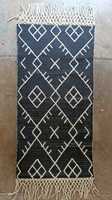 Handmade Cotton High Pile Area Rug Textured Geometric Tufted Carpet Modern Boho Floor Rug Custom Size