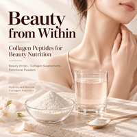 Poudre de peptides de collagène bovin hydrolysé 90% protéines, ingrédient en vrac pour la santé des articulations et la beauté, fournisseur