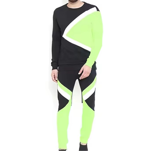 Nuevos conjuntos Unisex en blanco medio Jersey chándales LOGO personalizado rayas reflectantes Jogging trajes ropa de entrenamiento Lisa ropa deportiva - Product Image 1