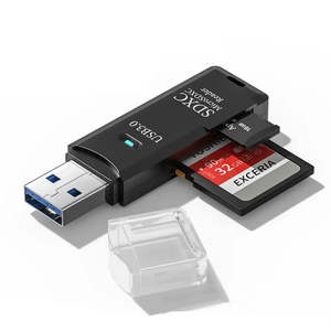 คีย์ USB 3.0 พร้อมเครื่องอ่านการ์ด SD แบบแม่เหล็ก ติดตั้งภายนอก ใช้งานร่วมกับคอมพิวเตอร์ ATM โทรศัพท์มือถือ แล็ปท็อป รองรับการ์ด TF - Product Image 5
