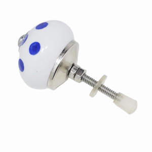 Vente chaude bleu à pois blanc boutons en céramique Style industriel tiroir armoire poignée tire pour chambre armoire commodes - Product Image 2