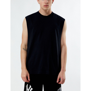 Débardeurs à capuche 100 % coton pour hommes, de haute qualité, pour musculation, avec découpes musculaires, t-shirt de sport, sweat-shirts sans manches - Product Image 1