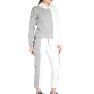 Combinaison de sport grande taille de haute qualité pour femmes pour la saison de printemps confortable survêtement de jogging contrasté 2 couleurs solide à la mode - Product Image 3