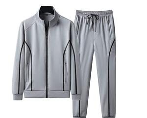 Chándal deportivo de dos piezas para hombre, ropa deportiva para gimnasio y entrenamiento de lana - Product Image 1