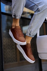 Ch017รองเท้าออกกำลังกายผู้ชาย FBT Pyramid ในตัวเลือกสีดำสีขาวน้ำตาล - Product Image 3