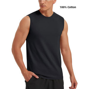 2024 été nouveauté à la mode col rond débardeurs pour hommes respirant décontracté 100% coton Plaid avec des Options de taille supérieure - Product Image 4