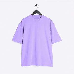 2025 camisa hombro caído hombres 100% algodón tejido transpirable Regular Fit camiseta venta al por mayor Venta caliente - Product Image 1