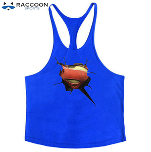 Hot Sale Breathable Quick-Dry Eco-Friendly Singlets for Men's Bodybuilding Fitness Wear Custom Colors OEM Service Raccoon Sports - Product Image 5