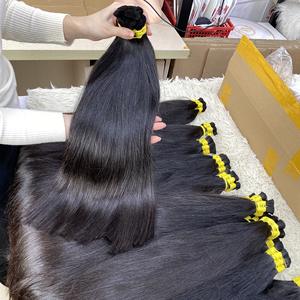VQ Hair-Extensions de cheveux vietnamiennes vierges de luxe, qualité 100%, à donneur unique, double trame droite pour femmes noires - Product Image 1