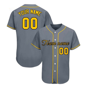 MESS SPORTS Maillot de baseball personnalisé avec logo d'équipe - 100% polyester, impression par sublimation, séchage rapide, protection UV, unisexe adulte, service OEM - Product Image 2