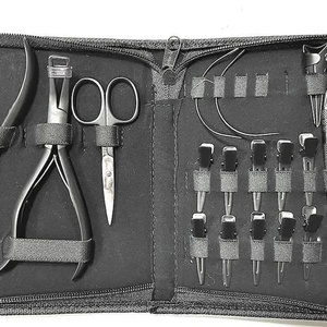 Kit de pinces professionnelles en acier inoxydable pour extensions de cheveux, haute qualité, quantité en gros - Product Image 3