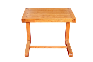 Modern Simple C-Shaped White Oak Solid Wood Writing Desk Home <b>Office</b> Study <b>Table</b> with Durable Space Saving Storage Drawer - Product Image 3