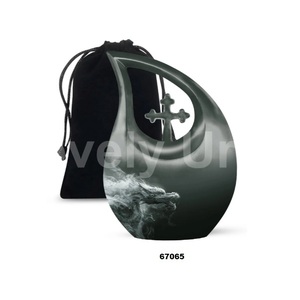 Urna de cremación cruzada de lágrima de alta calidad para adultos para cenizas humanas, urna de dragón de recuerdo con bolsa de terciopelo gratis - Product Image 6