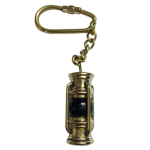 Porte-clés de Style nautique filet en laiton et verre cheminée rouge article Vintage de luxe survie en plein air article d'artisanat indien étanche - Product Image 1