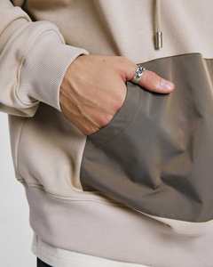 Sudadera gruesa y pesada en blanco con hombros caídos para hombre 500 460 400 GSM Logo personalizado French Terry Heavyweight Sudadera con capucha de gran tamaño - Product Image 4