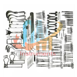 Juego de Instrumentos de Cirugía Laparotómica OldMed, 197 Piezas, Instrumentos Quirúrgicos Médicos, Acero Inoxidable de Grado Médico, Estándar Alemán - Product Image 6