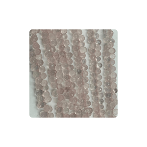 Quartz rose naturel de qualité supérieure toutes formes perles de taille personnalisée tierce partie certifiée Alif bijoux internationaux - Product Image 1