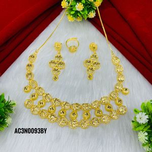 Designer Gold Plated Short Necklace Set One Gram Brass Fashion Jewellery Flower Pattern Box <b>Chain</b> Parties Gifts Anniversaries - Product Image 2