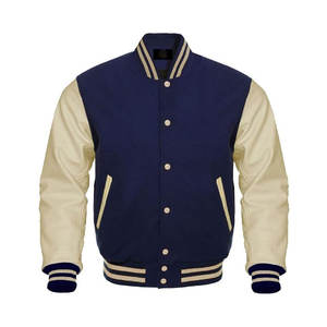 Chaqueta Universitaria de Lona Personalizada para Invierno, para Secundaria y Universidad, Marca Privada con Logotipo Frontal, Impermeable y Cortavientos - Product Image 5