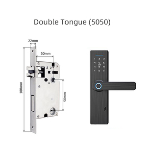 Serrure de porte intelligente avec poignée à empreintes digitales, mot de passe numérique électronique, étanche, carte RFID, Smartsteps - Product Image 5