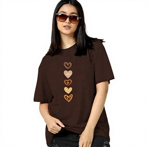 EVER GLOW Women's Solid Color Drop Shoulder <b>Turtleneck</b> T-Shirt Regular Fit Short Sleeve 100% Cotton Knitted Breathable Summer - Product Image 1