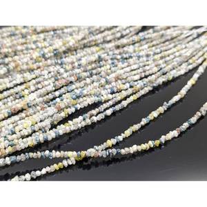 Perles de diamant brut naturel multicolores de qualité AAA+ 2-3 mm, pépites non taillées, excellente qualité pour la fabrication de bijoux et la décoration de Noël - Product Image 2