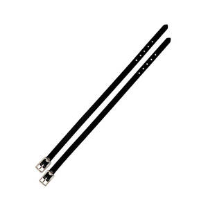 Correas de espuelas inglesas de calidad superior, correas de equitación ecuestre de cuero ajustables, espuelas inglesas aptas para hombres y mujeres, negro/marrón - Product Image 5