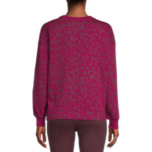 Venta al por mayor grueso impreso Sudadera Mujer Casual sólido manga larga suelta Fit Tops pulóver Otoño Invierno sudaderas - Product Image 3