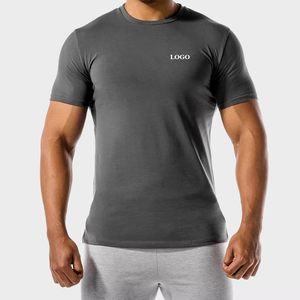 Camiseta personalizada de manga corta para hombre de nuevo diseño de alta calidad, camiseta en blanco para hombre para entrenamiento de gimnasio y ejercicio - Product Image 2
