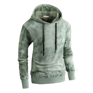 Meilleure vente à la mode Tie Dye Pullover Distressed Hoodies couleur personnalisée brodée avec de la dentelle mode d'hiver - Product Image 2