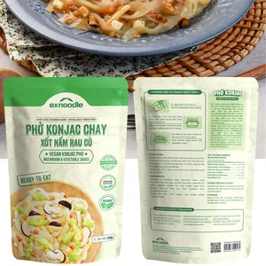 Konjac Macarrão Vegan Konjac Pho Cogumelo & Molho Vegetal Pronto a Comer Para Refeição Gostosa Pronto Para Comer