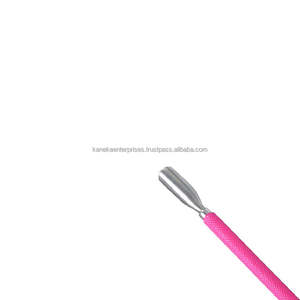Empujador de Cutículas Profesional Kaneka, Doble Punta, Acero Inoxidable, Color Rosa, con Agarre Antideslizante, Herramienta de Manicura Reutilizable - Product Image 4