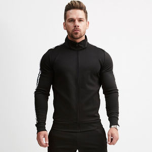 ชุดวอร์มผู้ชายไซส์ใหญ่คุณภาพสูง ปรับแต่งได้ ระบายอากาศได้ดี ผ้าฝ้าย 100% น้ำหนักเบา สำหรับฤดูใบไม้ร่วง พร้อมปักโลโก้ด้านข้าง - Product Image 1