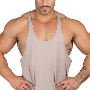 Débardeurs de gymnastique sans couture de meilleure qualité pour hommes vente en gros de maillots de bain moulants en tissu tricoté uni personnalisés - Product Image 5