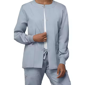 Chaqueta Médica para Mujer, Transpirable, Ligera, Uniforme Médico Elástico y Cómodo de Manga Larga para Clínica y Laboratorio, Diseño de Logotipo Personalizado OEM - Product Image 2