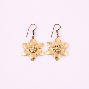 Pendientes vintage para mujer, pendientes de flores, tamaño 55x35MM - Product Image 1