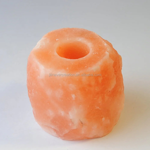 Lámpara de Sal Rosa del Himalaya Personalizada, Portavelas de Cristal Tallado, Decoración, Portavelas de Sal del Himalaya - Product Image 5